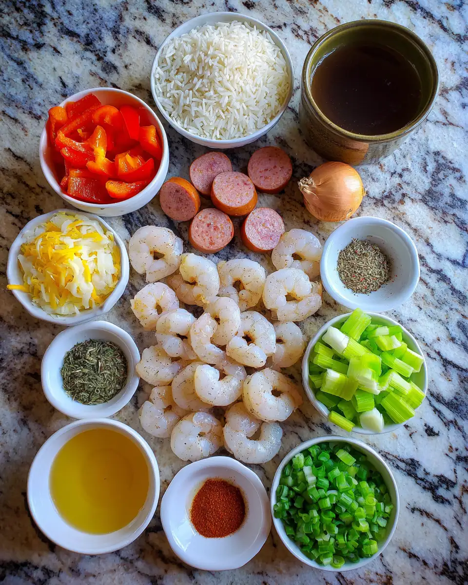 Ingredients for Shrimp Sausage Dirty Rice Recipe That Will Elevate Your Dinner Game fashionstation