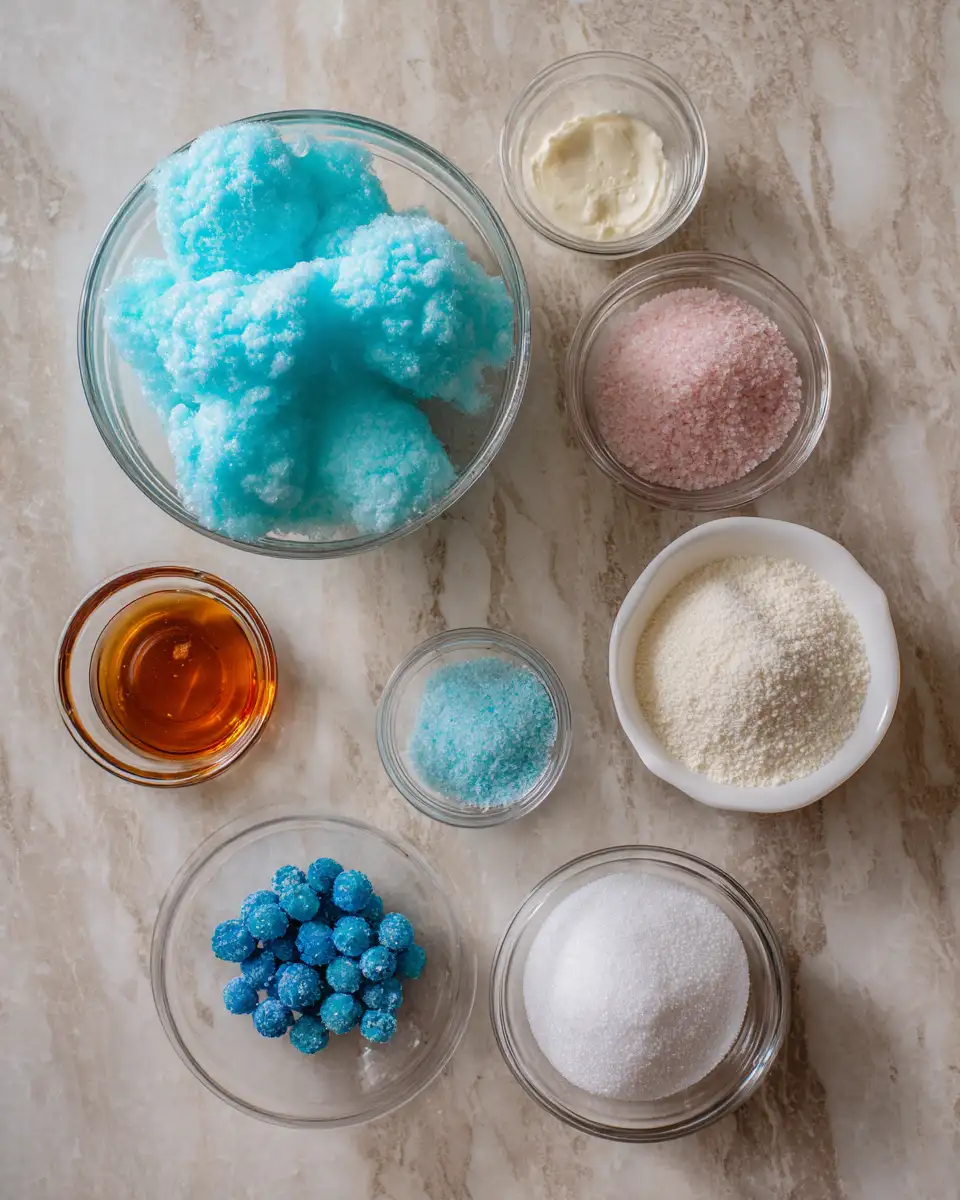 Ingredients for Sour Blue Raspberry Clouds The Sweet and Tangy Treat You Need to Try