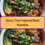 Fiery Flavor Explosion Spicy Thai-Inspired Beef Noodles to Savor
