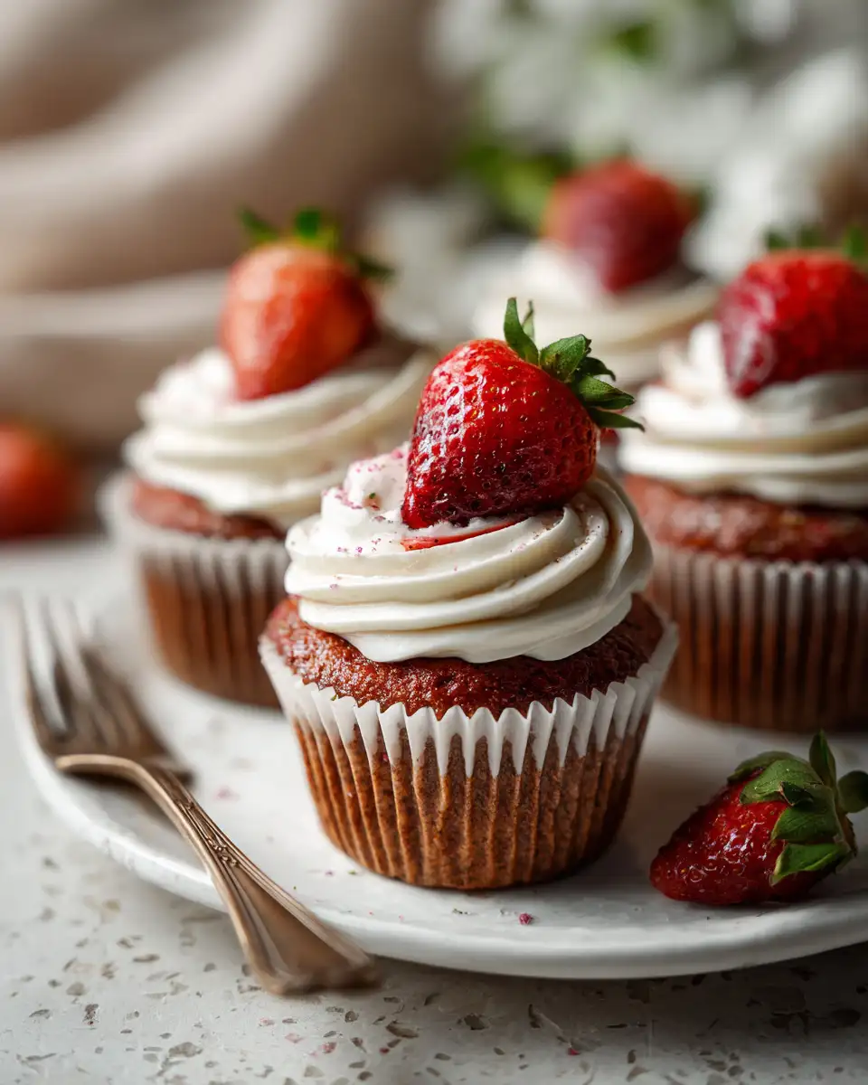 Deliciously Healthy Strawberry Protein Cupcakes You Need to Try - Featured Image