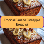 Tropical Banana Pineapple Bread with Coconut and Nuts That Will Transport You to Paradise