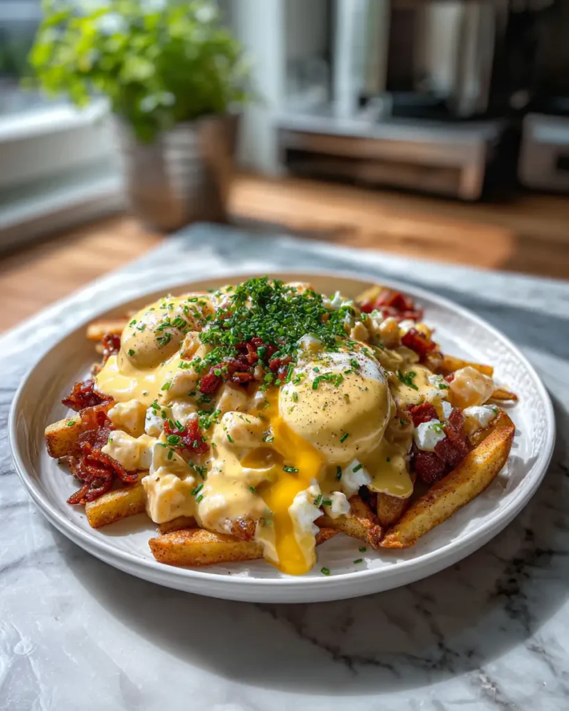 Ultimate Breakfast Poutine with Creamy Hollandaise Sauce That Will Blow Your Mind - Featured Image