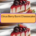 Irresistible Citrus Berry Burnt Cheesecake Recipe You Have to Try