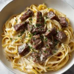 Creamy Cowboy Butter Linguine with Steak Bites That Sizzle - Featured Image