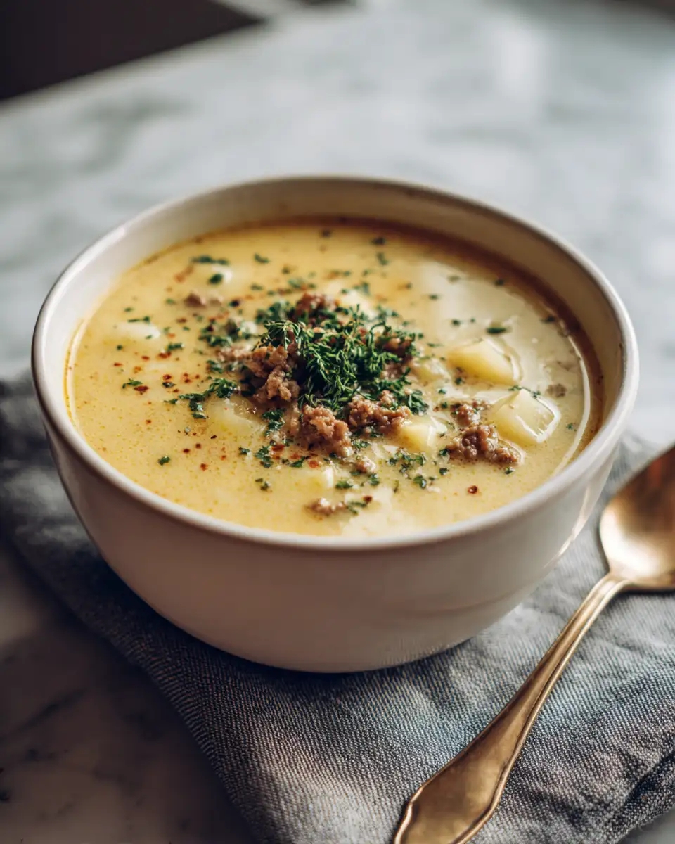 Creamy Potato Hamburger Soup Takes Just 1 Pot for Easy Comfort Food - Featured Image