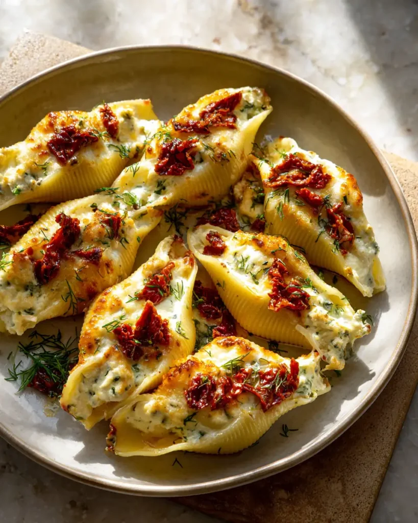Creamy Sun-Dried Tomato and Ricotta Stuffed Shells Recipe You Need to Try - Featured Image