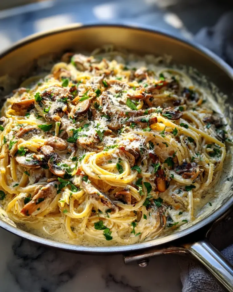 Irresistible Creamy Tuscan Mushroom Pasta Skillet Recipe You Need to Try - Featured Image