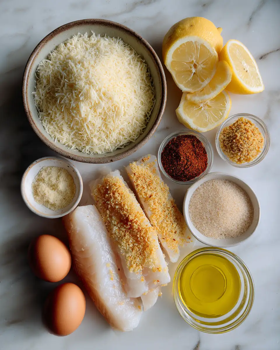 Ingredients for Crispy Air Fryer Parmesan Cod That Will Elevate Your Dinner Game