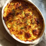 Irresistibly Crispy Parmesan and Gruyere Potato Gratin Recipe - Featured Image