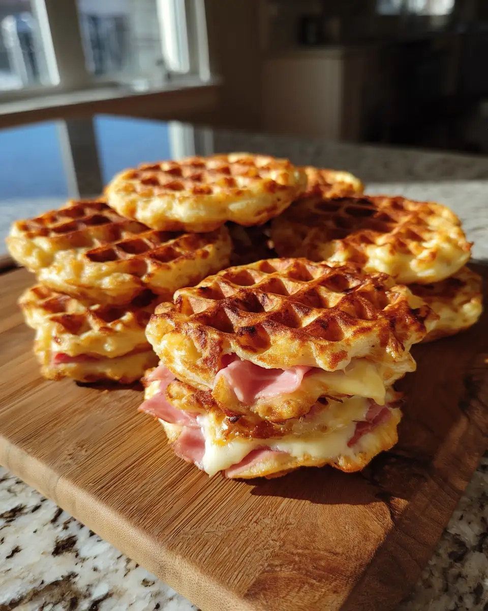 Delicious Ham and Cheese Chaffles Recipe That Will Wow Your Taste Buds - Featured Image