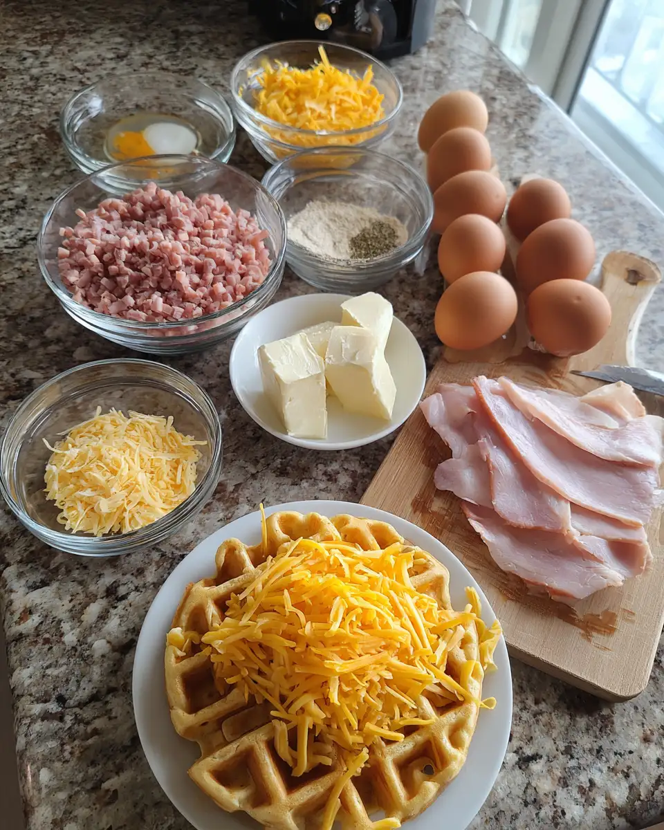 Ingredients for Delicious Ham and Cheese Chaffles Recipe That Will Wow Your Taste Buds