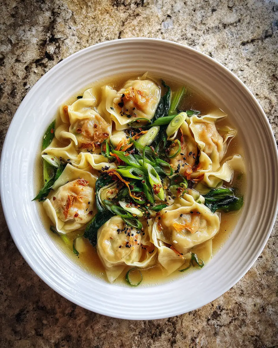 Final dish - Cozy Up with Easy Ginger Garlic Wonton Noodle Soup