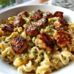 Garlic Butter Sausage Bites with Creamy Parmesan Pasta Recipe You’ll Love - Featured Image