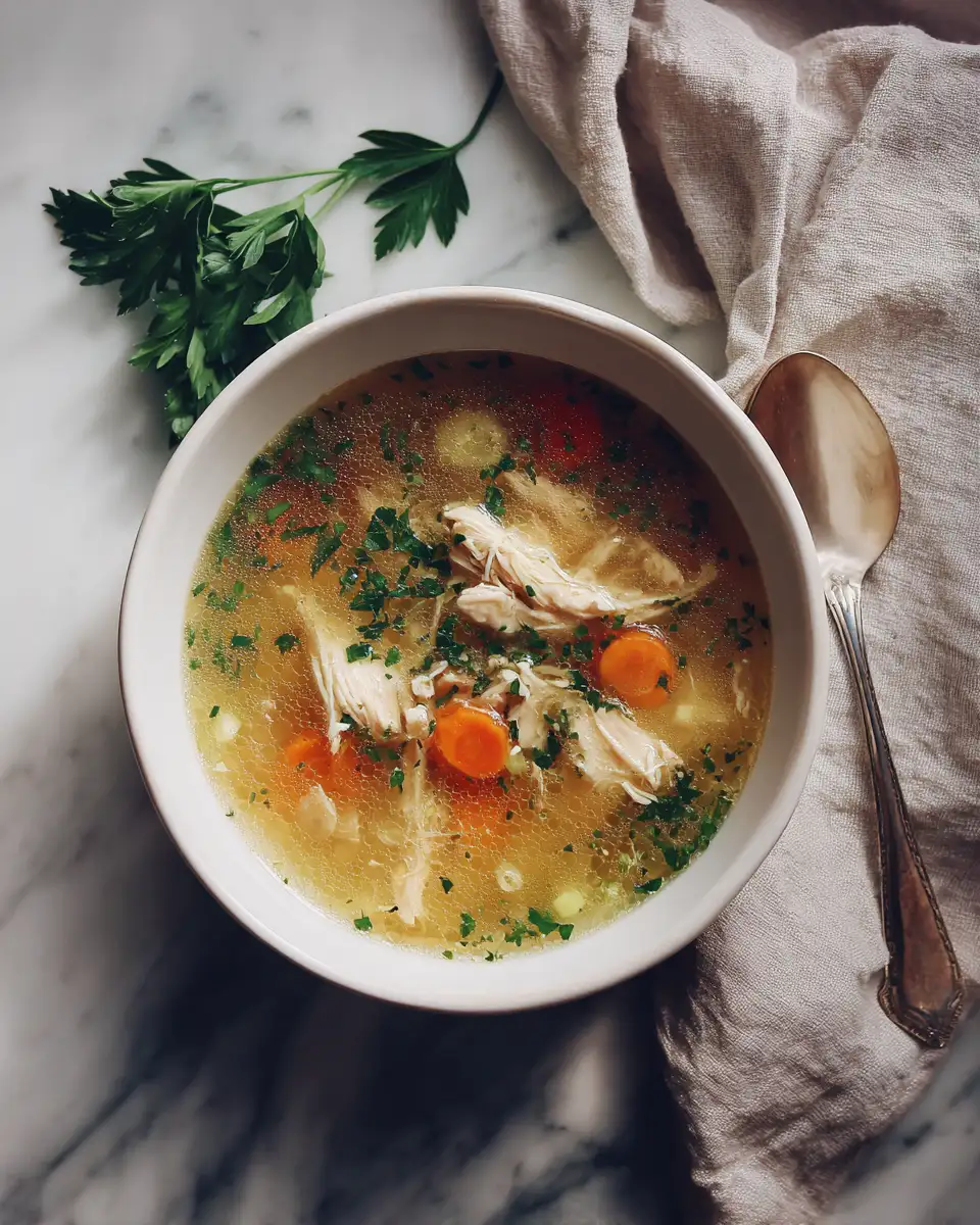 Warm Up Your Soul with Ginger Chicken Soup with Garlic - Featured Image