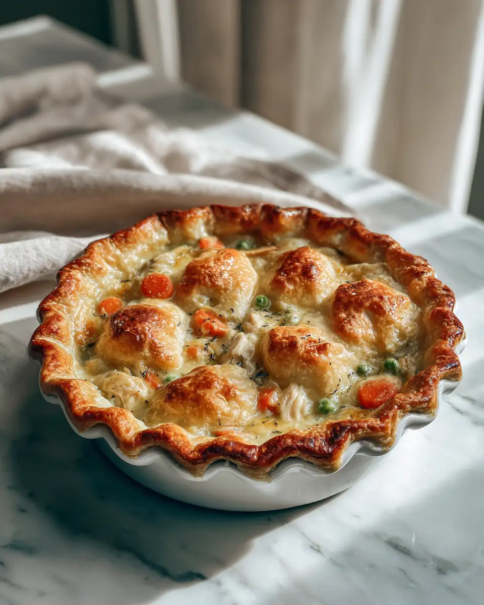 Golden Chicken Pot Pie with Buttery Crust A Comfort Food Classic - Featured Image