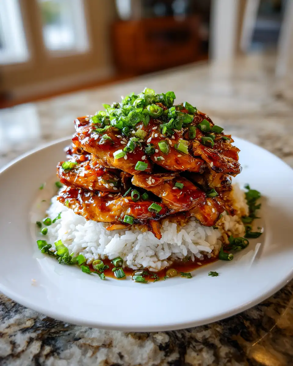 Final dish - Irresistible Hawaiian Huli Huli Chicken Stack Recipe You Have to Try