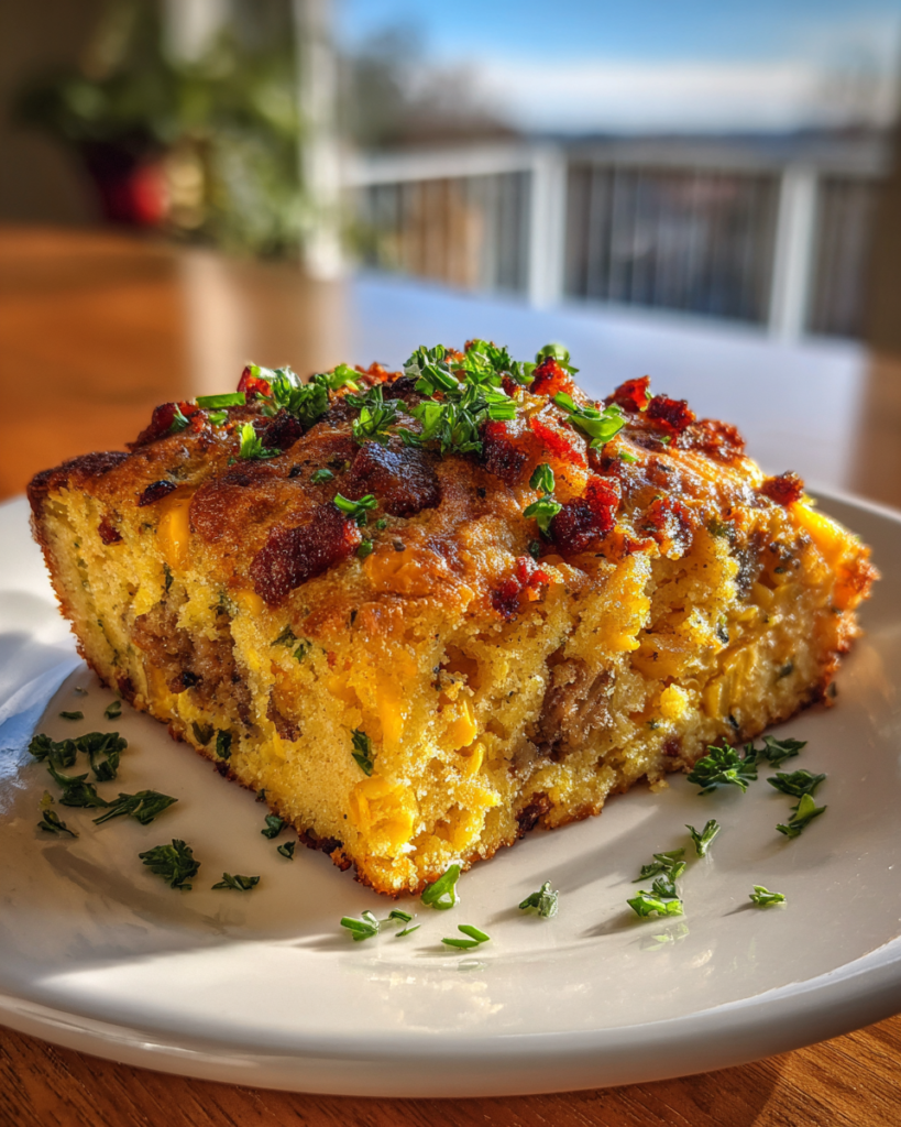 Hearty Southern Loaded Cornbread Casserole Recipe That Will Warm Your Soul - Featured Image