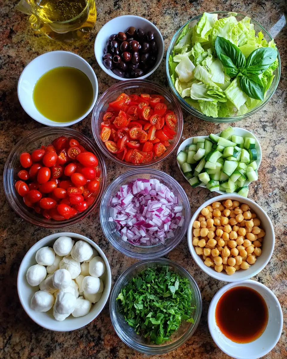 Ingredients for Fresh and Flavorful Italian Chopped Salad Recipe You Need to Try
