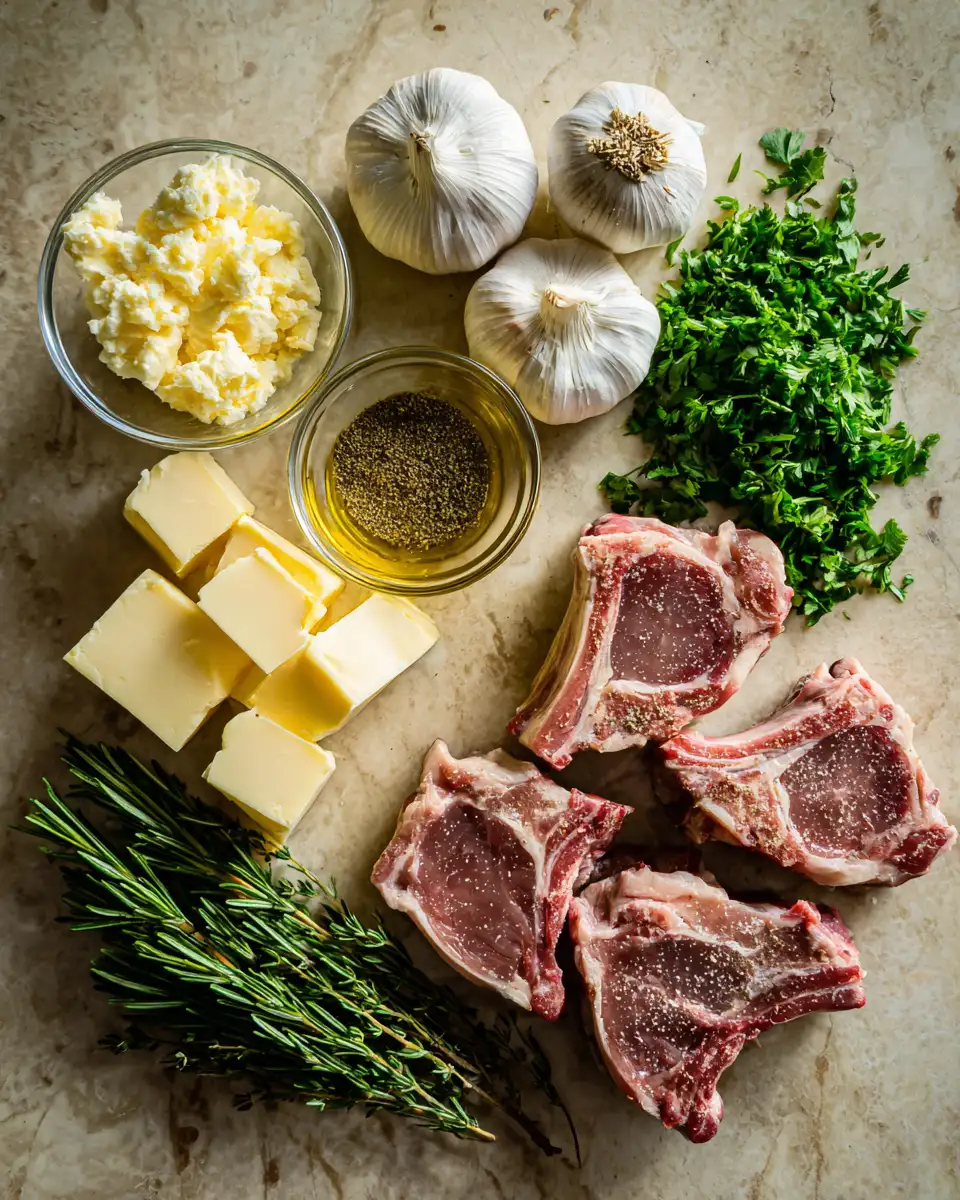 Ingredients for Irresistibly Juicy Garlic Butter Lamb Chops You Have to Try