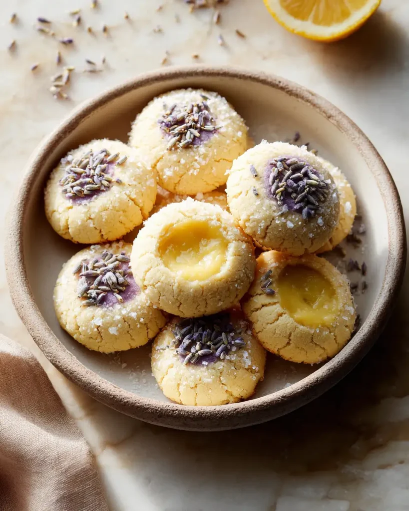 Zesty Delight Lemon Lavender Thumbprint Cookies You Need to Try - Featured Image