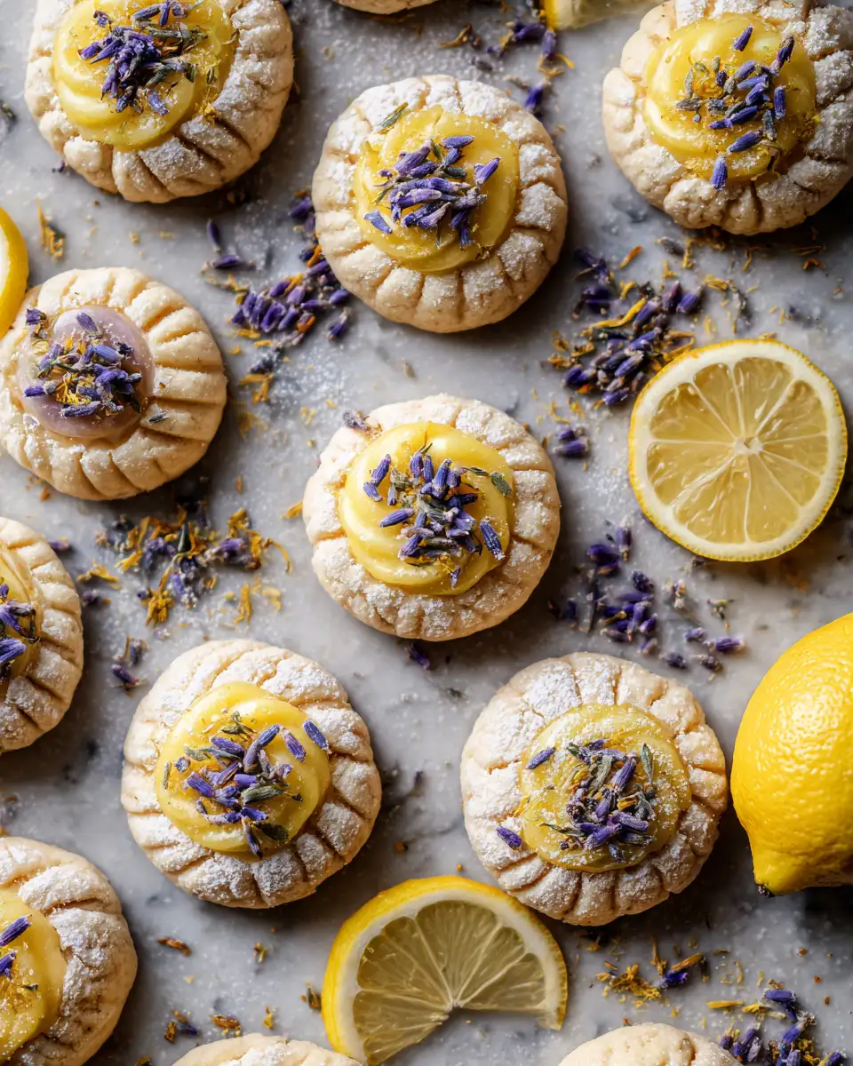 Final dish - Zesty Delight Lemon Lavender Thumbprint Cookies You Need to Try