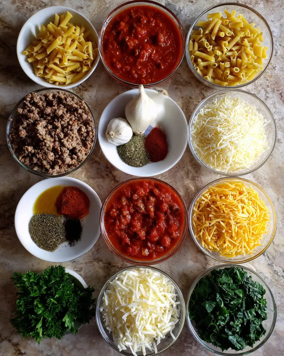 Ingredients for Dive Into Deliciousness with Magical Lasagna Soup