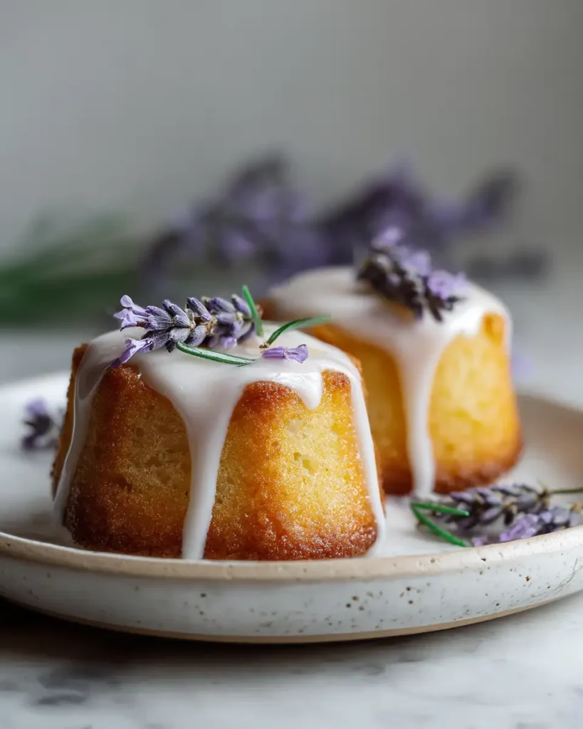 Irresistible Mini Lemon Cakes With Lavender Glaze for a Delightful Treat - Featured Image