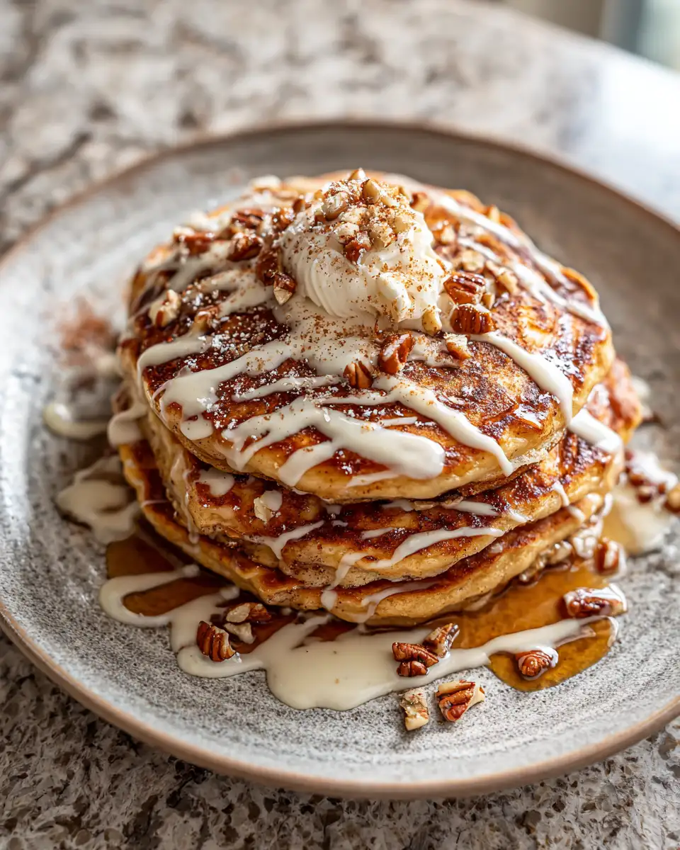 Final dish - Nancy's Cinnamon Roll Pancakes Recipe That Will Sweeten Your Morning