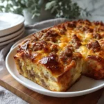 Fluffy Pancake Sausage Breakfast Bake That Will Start Your Morning Right - Featured Image