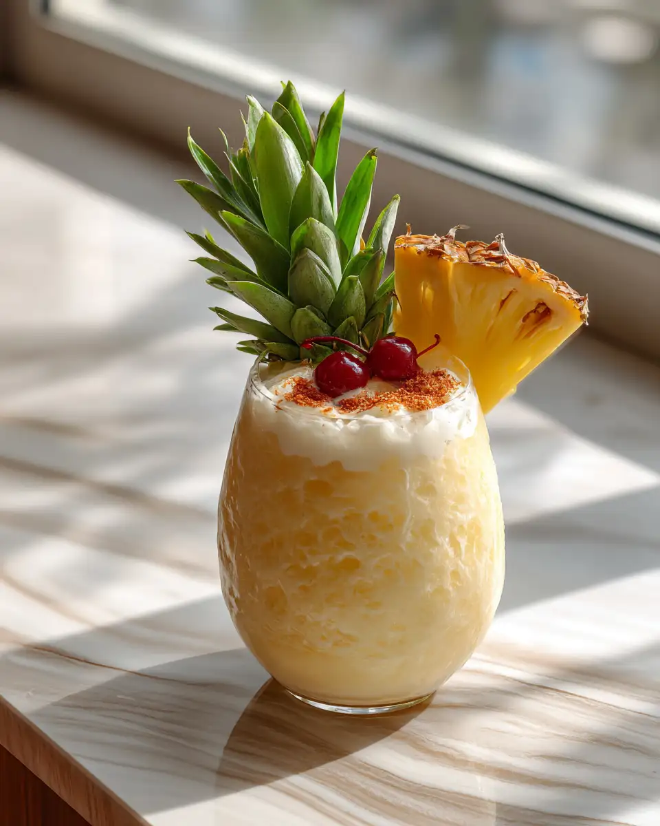 Final dish - Tropical Bliss Awaits with the Perfect Piña Colada Duo