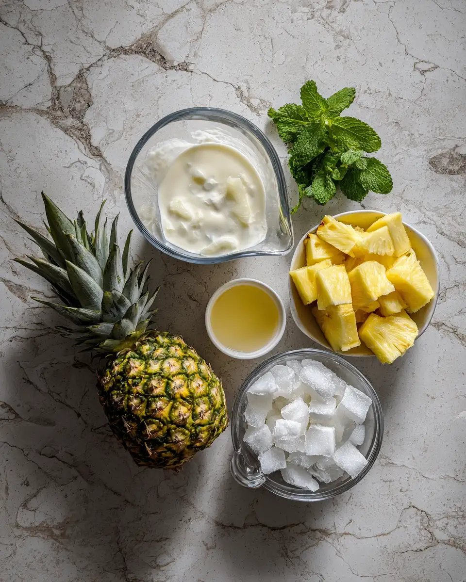 Ingredients for Tropical Bliss Awaits with the Perfect Piña Colada Duo