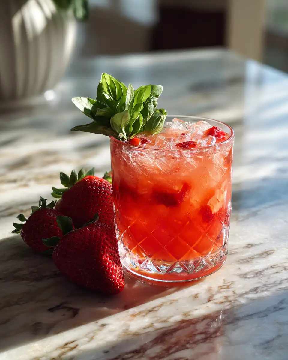 Sip Into Summer with the Refreshing Strawberry Basil Smash Cocktail Recipe - Featured Image