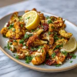 Sweet and Tangy Roasted Cauliflower with Honey and Lemon Dressing Recipe - Featured Image