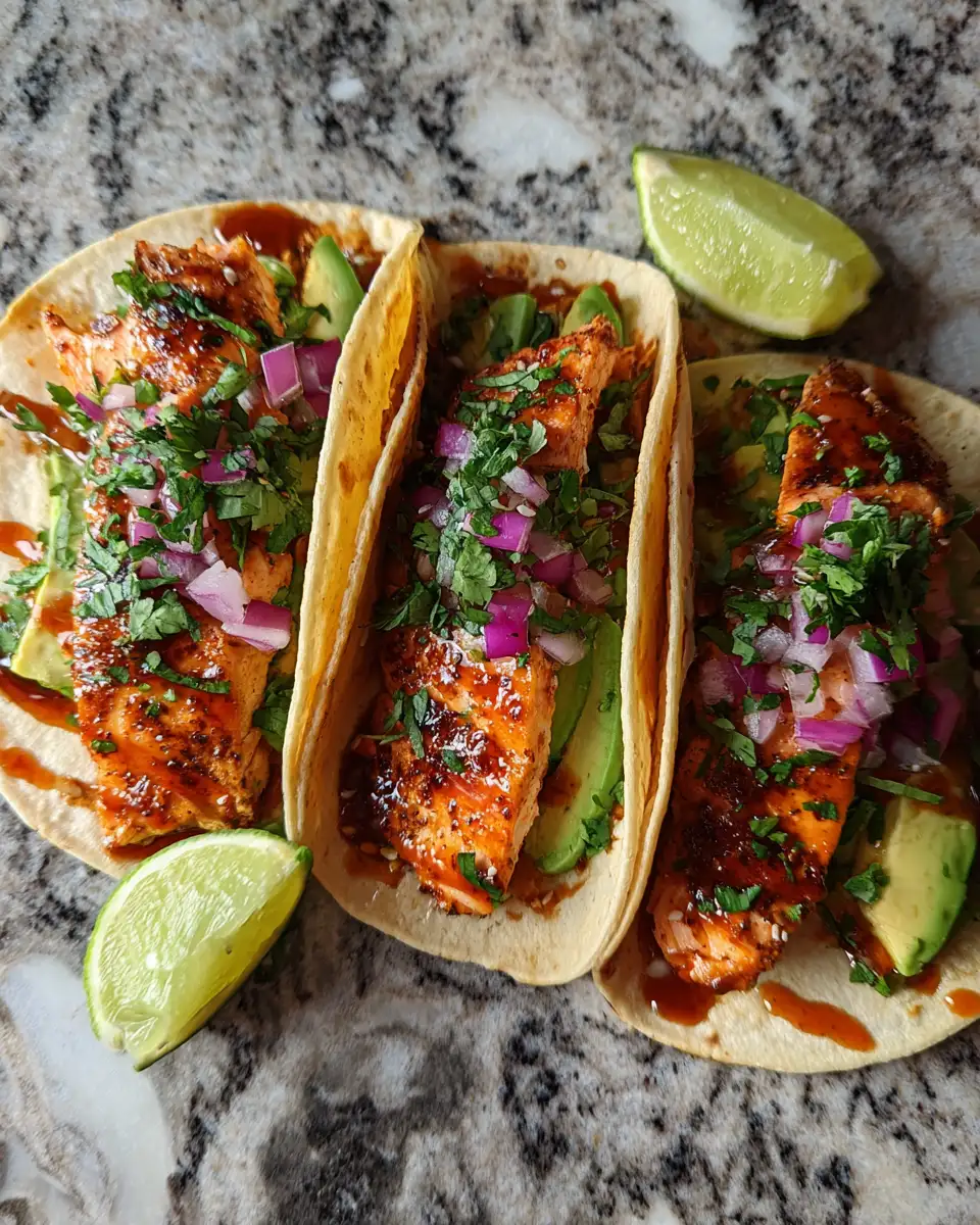 Final dish - Smoky Chipotle Honey Salmon Tacos That Will Ignite Your Taste Buds