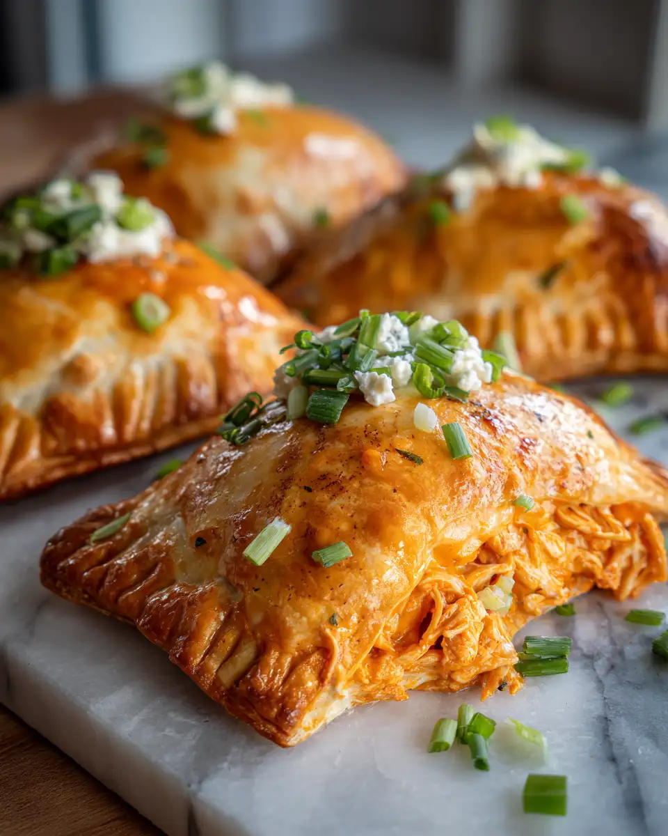 Final dish - Irresistible Spicy Buffalo Chicken Pockets That Pack a Flavor Punch