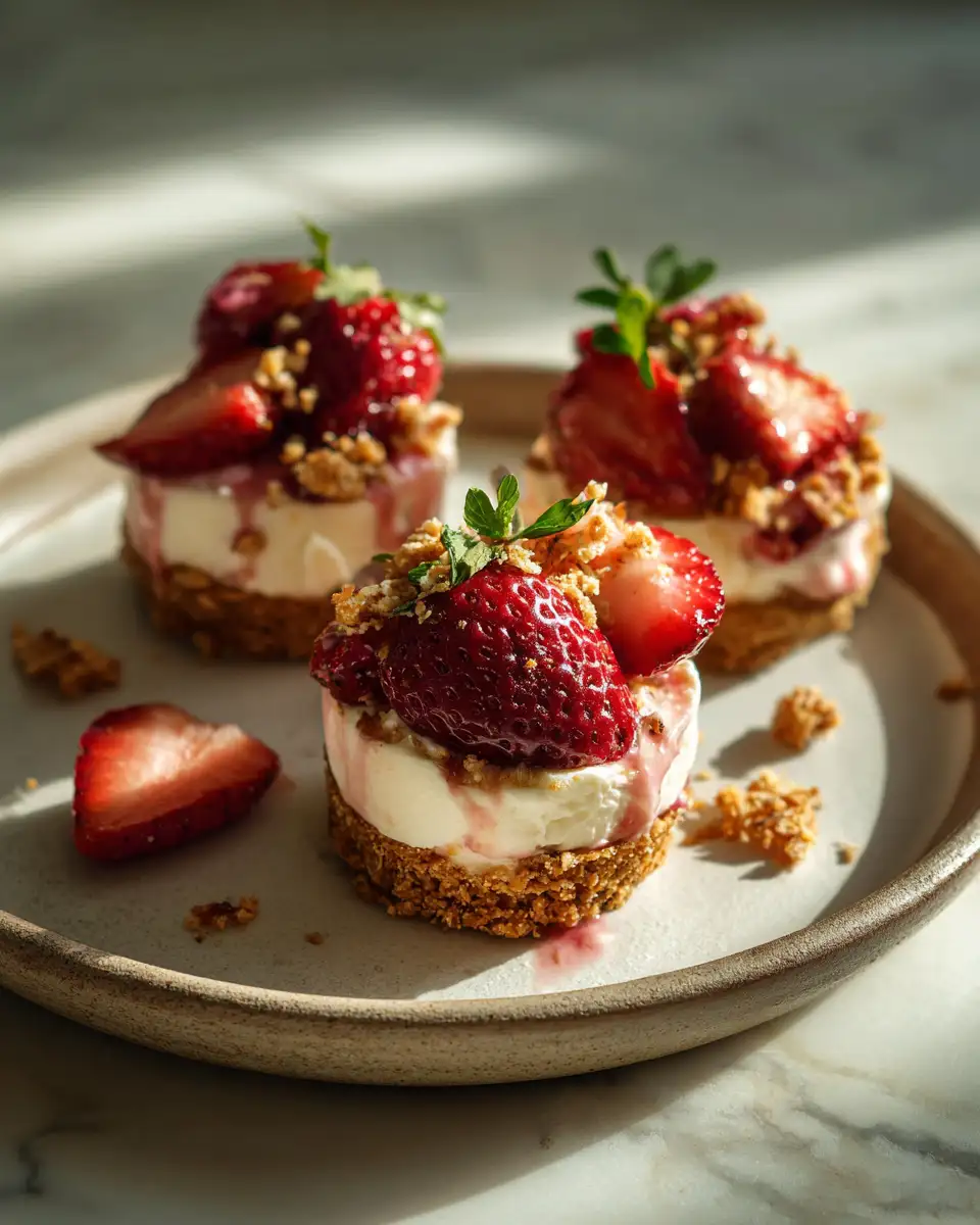 Final dish - Irresistible Strawberry Cheesecake Crunch Bites You Have to Try