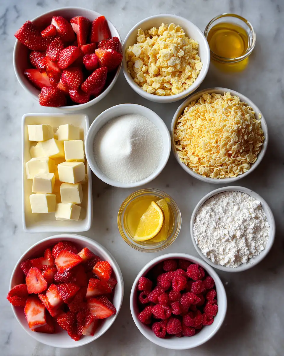 Ingredients for Irresistible Strawberry Cheesecake Crunch Bites You Have to Try
