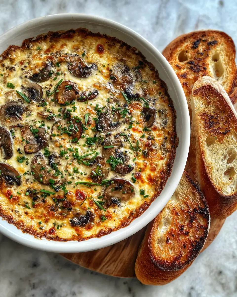 Final dish - Irresistible Stuffed Mushroom Dip Recipe Everyone Will Love