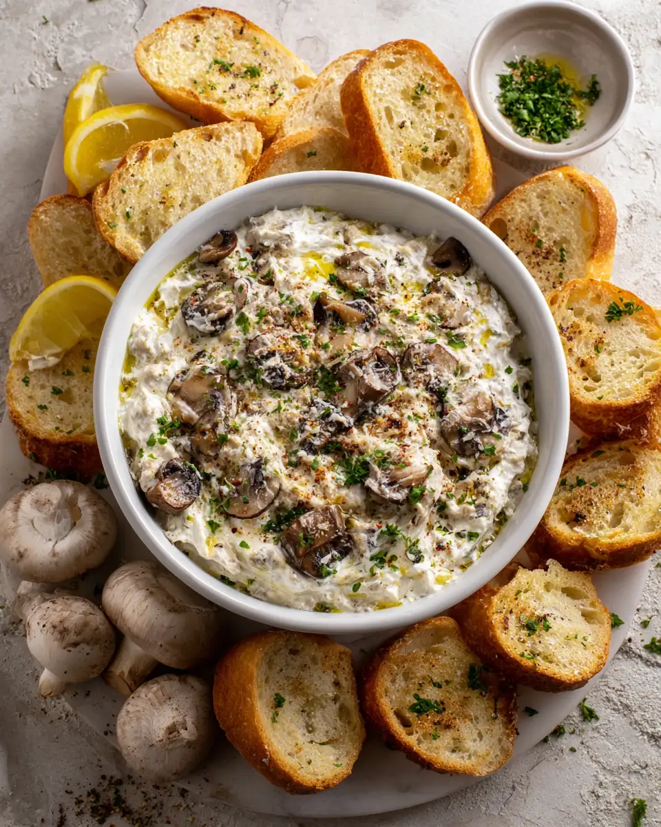 Ingredients for Irresistible Stuffed Mushroom Dip Recipe Everyone Will Love