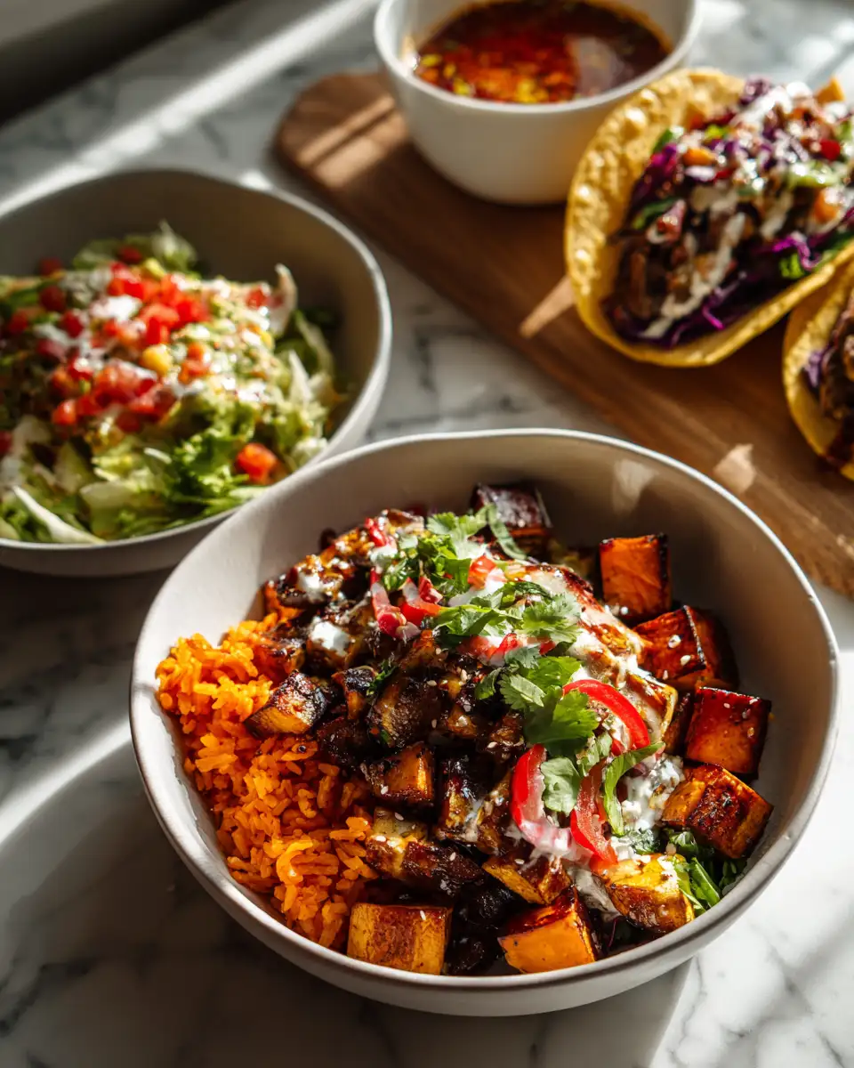 Final dish - Easy and Delicious Vegetarian Meal Prep Ideas with Sweet Potato Taco Bowl